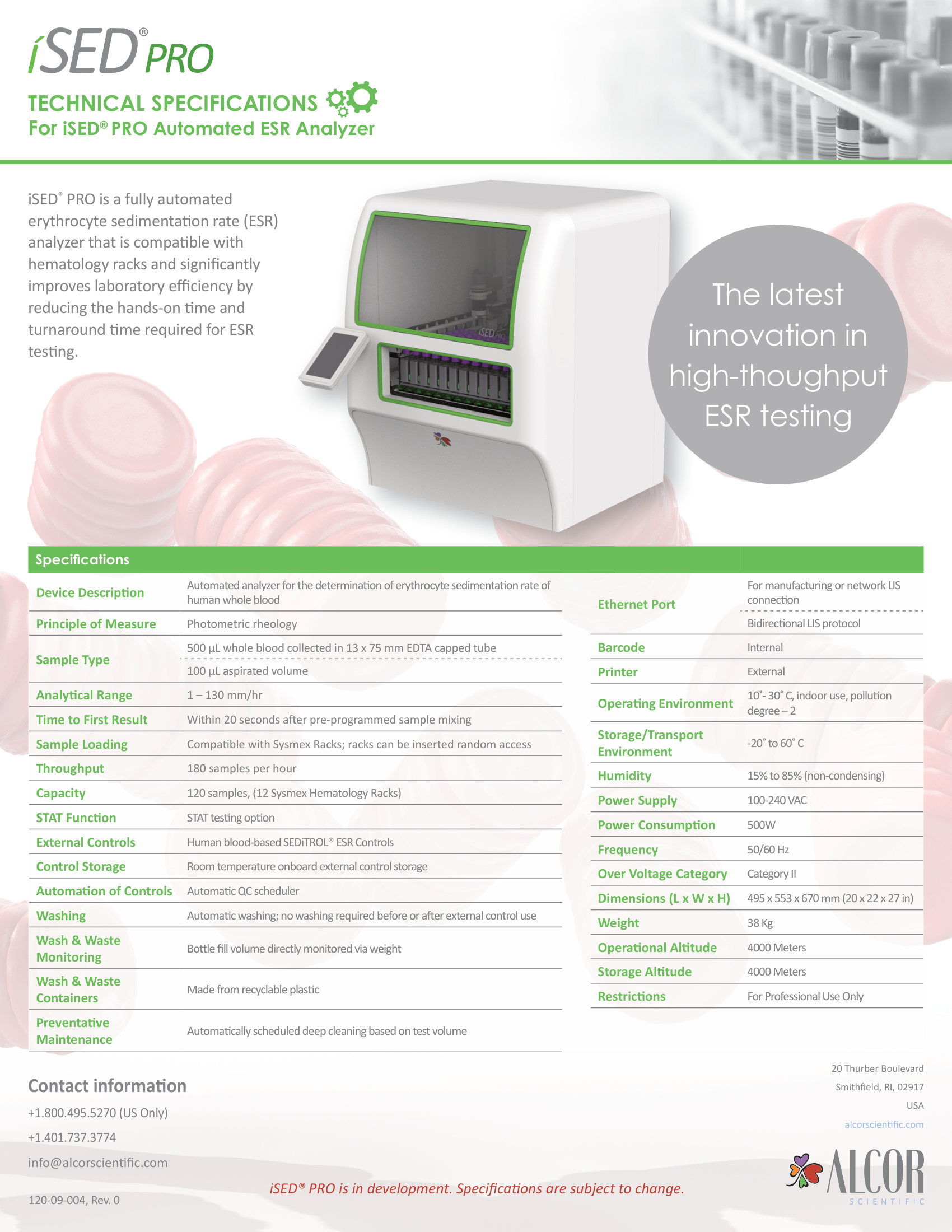 ALCOR iSED PRO